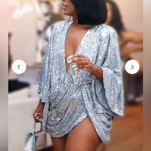 ELLAE LISQUE BOUTIQUE CENTER OF ATTENTION SEQUINS DRESS